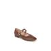 Women's Cameo Mj Flat by LifeStride in Tan Faux Leather (Size 6 M)