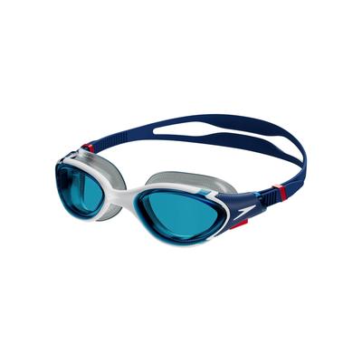 Schwimmbrille SPEEDO "H Schwimmbrille", blau (blau, weiß), Sportbrillen, mit Markenlogo Image