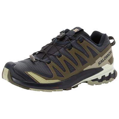 Trailrunningschuh SALOMON "XA PRO 3D V9", Gr. 49, grün (oliv), Synthetik, Textil, sportlich, Schuhe