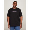 T-Shirt TOMMY HILFIGER BIG & TALL "BT-HILFIGER TRACK GRAPHIC TEE-B" Gr. 4XL, schwarz (black) Herren Shirts T-Shirts