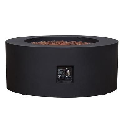 Everett Round Fire Table - Black - Ballard Designs