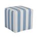 Santa Clara Outdoor Cube Slipcover - Canopy Stripe Cornflower/White - Ballard Designs Canopy Stripe Cornflower/White - Ballard Designs