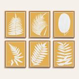 Fern Leaf Yellow Art - Print VI, 30" x 24" - Ballard Designs 30" x 24" - Ballard Designs