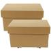 2 Pcs Storage Box Decor Storage Bins File Storage Holder File Case File Storage Case File Storage Bin Office