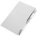 Creative Notebook Notepad Holder Stylish Metal with Pen Pads Notebooks Tearable Pocket Small Office