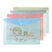 16 PCS File Holder Purses Plastic Envelopes Student Document Bag for Kids Cartoon Pp