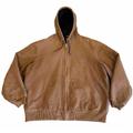 Carhartt Jackets & Coats | Carhartt Work Hooded Jacket Men’s 2xl Tall Brown & Black Quilted Coat, Rn-14806 | Color: Black/Brown | Size: 2xlt