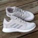 Adidas Shoes | Adidas Edge Lux 4 White & Grey Athletic Shoes Size 6.5 Women's | Color: Gray/White | Size: 6.5