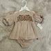 Jessica Simpson Matching Sets | Jessica Simpson Outfit For Girls 0-3m | Color: Cream | Size: 0-3mb