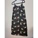 J. Crew Dresses | J Crew Printed Slip Dress Kalalau Orchids Black Mid-Length Size S Item #L9781 | Color: Black | Size: S