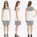 Madewell Dresses | Madewell Verse Mini Dress Women Xs Extra Small Nautical Stripe Fit & Flare Ponte | Color: White | Size: Xs