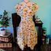 Anthropologie Dresses | Anthropologie Yellow Flowers Sundress Size 4 | Color: White/Yellow | Size: 4