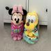 Disney Toys | Disney Parks Disney Babies Bundle, Pluto And Minnie Plush With Blankets | Color: Pink/Yellow | Size: Osg