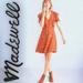 Madewell Dresses | Madewell Flutter Sleeve Floral Mini Dress | Color: Orange/Tan | Size: M