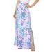 Lilly Pulitzer Skirts | Lilly Pulitzer Adea Maxi Dress Womens Xsmall Lilac Freesi Mermaid Slits Stretchy | Color: Green/Purple | Size: Xs