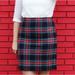 J. Crew Skirts | J. Crew Plaid Pencil Skirt Multi Color Women's Size 2 Hidden Back Zipper Back Ve | Color: Blue/Red | Size: 2