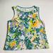 Anthropologie Tops | Anthropologie Maeve Tank Floral Print Sleeveless Casual Boat Neck Shirt Large | Color: Green/Yellow | Size: L