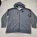 Adidas Sweaters | Adidas Hoodie Mens Xl Full Zip 3 Stripes Gray Fleece | Color: Gray | Size: Xl
