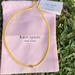 Kate Spade Jewelry | Authentic Kate Spade Yellow Corded Necklace With Slider Spade Charm | Color: Gold/Yellow | Size: Os