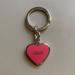 Coach Accessories | Coach Pink Heart Locket Keychain | Color: Pink/Silver | Size: 3”