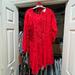 Anthropologie Dresses | Anthropologie X Mare Mare. Amal Textured Dress Medium | Color: Red | Size: M