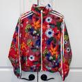 Adidas Jackets & Coats | Adidas Floral Windbreaker Jacket | Color: Pink | Size: Youth Large/Women’s Medium