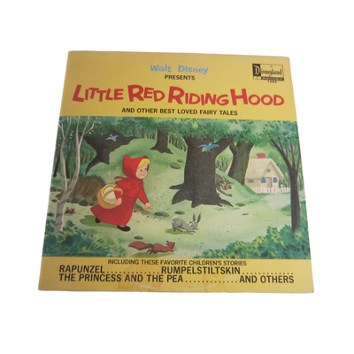 Disney Media | Little Red Riding Hood & Other Best Loved Fairy Tales 1969 Original Vinyl Album | Color: Black/White | Size: Os