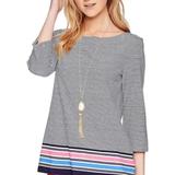 Lilly Pulitzer Tops | Lilly Pulitzer Waverly Bayside Stripe Engineered True Navy | Color: Red | Size: M