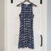 Athleta Dresses | Athleta Santori Thera Tie Dye Tank Dress Womens S Navy White Modal Spandex | Color: Blue/White | Size: S