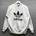 Adidas Tops | Adidas Originals Sweatshirt Womens Small S Long Sleeve Graphic Logo White Black* | Color: Black/White | Size: S