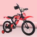 12/14/16/18/20 Inch Kids Bike Children'S Bicycle,Simulation Motorbike Bike/Motorbike Speakers/Motorbike Dashboard/Elongated Leather Cushion/For Children Aged 2-15 Years Old