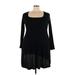 Shein Casual Dress - Sweater Dress: Black Dresses - Women's Size 3X