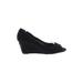 Torrid Wedges: Black Solid Shoes - Women's Size 9 Plus - Peep Toe