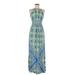London Times Casual Dress Crew Neck Sleeveless: Blue Dresses - Women's Size 8