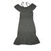 Bebe Dress: Gray Solid Skirts & Dresses - Kids Girl's Size X-Large