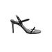 Steve Madden Heels: Black Print Shoes - Women's Size 11 - Open Toe