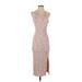 Old Navy Casual Dress - Midi Halter Sleeveless: Tan Marled Dresses - Women's Size X-Small