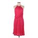 Old Navy Casual Dress High Neck Sleeveless: Pink Solid Dresses - Women's Size Medium