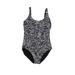 Calvin Klein One Piece Swimsuit: Blue Print Swimwear - Women's Size 14