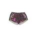 Under Armour Athletic Shorts: Purple Print Activewear - Women's Size Large