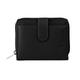 CONTE MASSIMO Women's Small Genuine Leather Wallet with Card Holder and Coin Purse, Black 2304