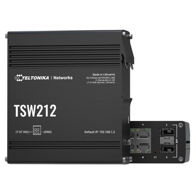 TELTONIKA Netzwerk-Switch "TSW212", eh13, B:13,70cm H:4,80cm T:13,70cm, Netzwerk-Switches