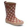 Gummistiefel BISGAARD "fashion Weite: normal", Kinder, Gr. 34, weiß (altrosa weiß sweethearts), Gummi, sportlich, Schuhe, Matsch-Stiefel mit Wechselfußbett, Größenschablone zum Download