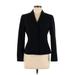 Tahari Blazer Jacket: Short Black Print Jackets & Outerwear - Women's Size 8