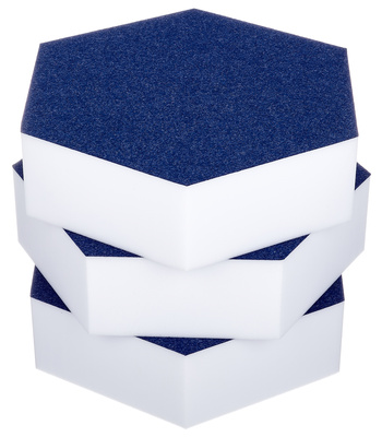 t.akustik Hexagon Melamine Dark Blue 75