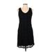Hayden Casual Dress - A-Line Scoop Neck Sleeveless: Black Print Dresses - Women's Size Large