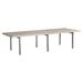 Bernhardt Exteriors Kingston Outdoor Table Wood/Metal in Brown/White | 16 H x 62 W x 28 D in | Wayfair X07021