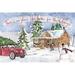 The Holiday Aisle® Christmas in the Woods I by Anne Tavoletti - Wrapped Canvas Print Paper in White | 24" H x 36" W | Wayfair