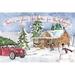 The Holiday Aisle® Christmas in the Woods I by Anne Tavoletti - Wrapped Canvas Print Paper | 12" H x 18" W | Wayfair