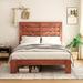 Gracie Oaks Metal & Wood Bed Wood & Metal/Metal in Brown | 47.24 H x 56.38 W x 82.08 D in | Wayfair 83E27AD95E38466180764BE23C8443F4